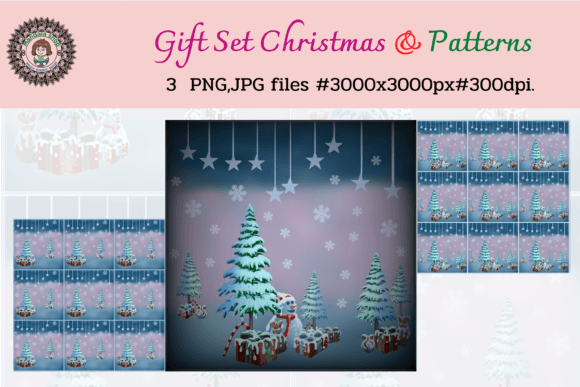 Gift Set Christmas Patterns: A Versatile Design Resource for Creative Projects