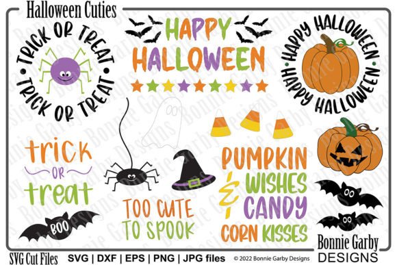 Halloween Cuties SVG Bundle Digi Stamps