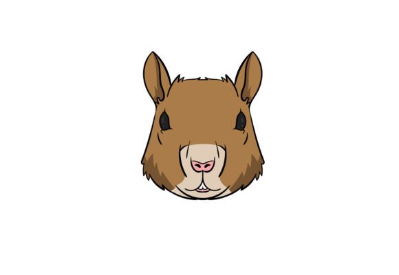 Happy Squirrel Face Clipart for Creative Projects