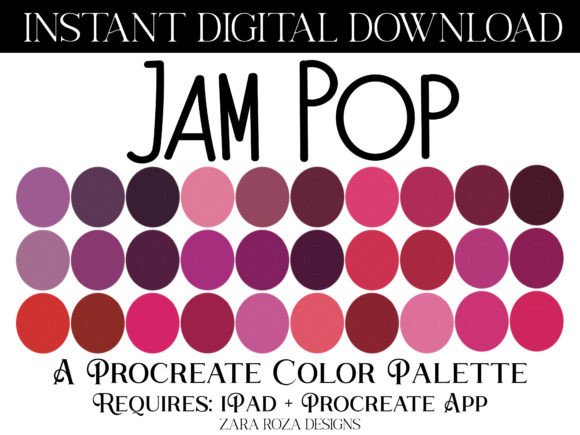 Jam Pop Procreate Color Palette