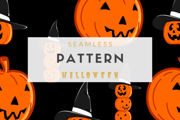 Seamless Pattern Pumpkin Halloween: A Versatile Design for Creative Projects