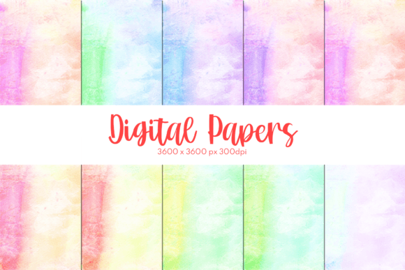 Texture Watercolor Digital Papers Set 5: A Versatile Asset for Creative and Professional Projects