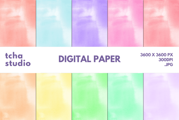 Watercolor Background Digital Papers 38: A Versatile Tool for Creative and Business Applications