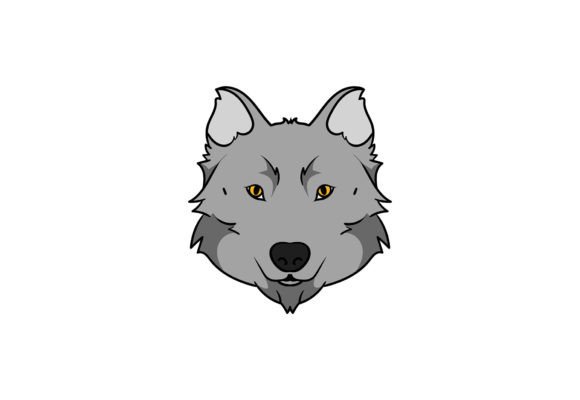 Wolf Head Clipart Illustration: A Versatile Graphic for Creative Projects